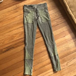 Free People Army Green Kyoto Leggings